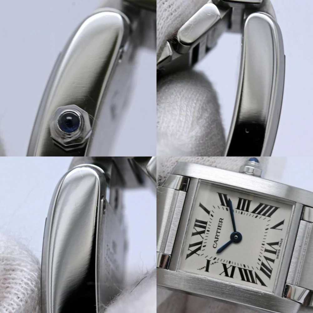 CARTIER Tank Française SM W51008Q3 Wo SS 40511 - Image 8