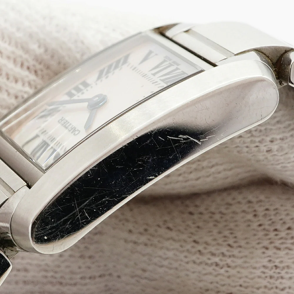 Cartier Tank Française SM W51028Q3 Pink Dial Wo - Image 7