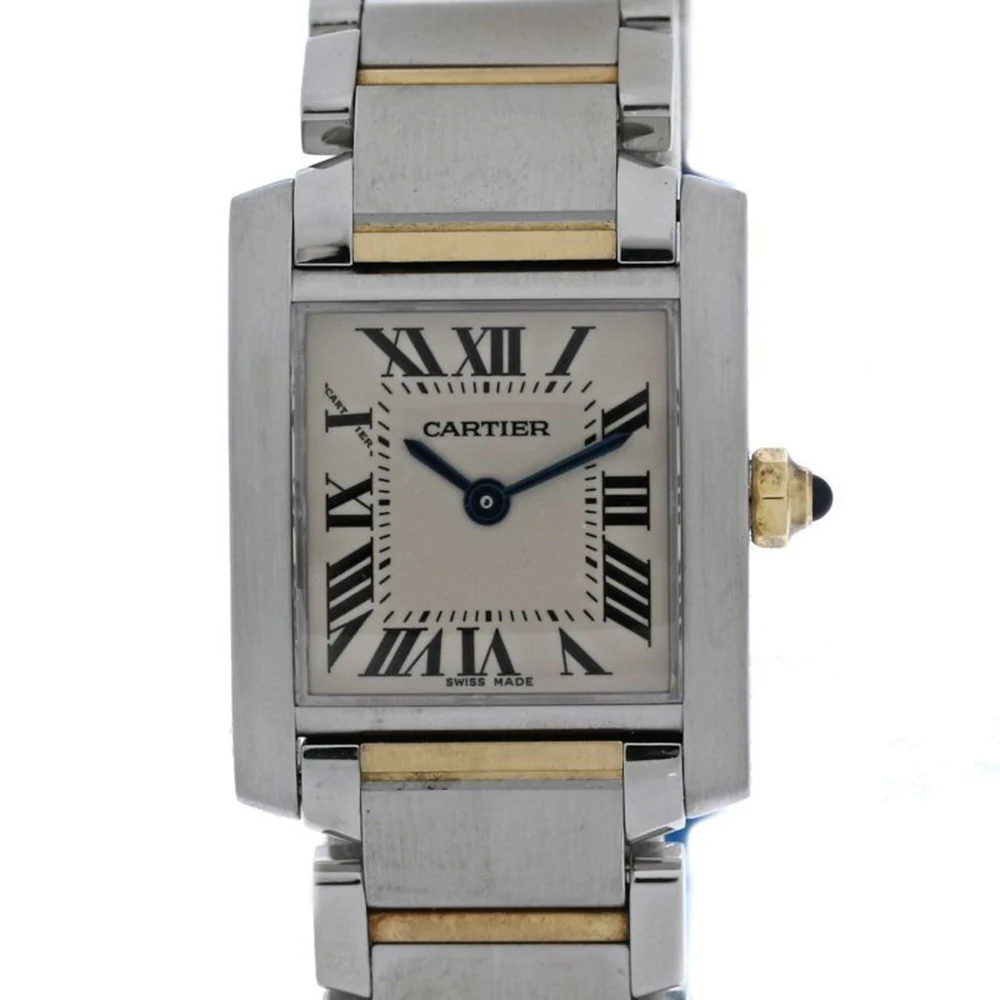 CARTIER Tank Française SM W51007Q4 Wo SSx18K Yellow Gold 40515