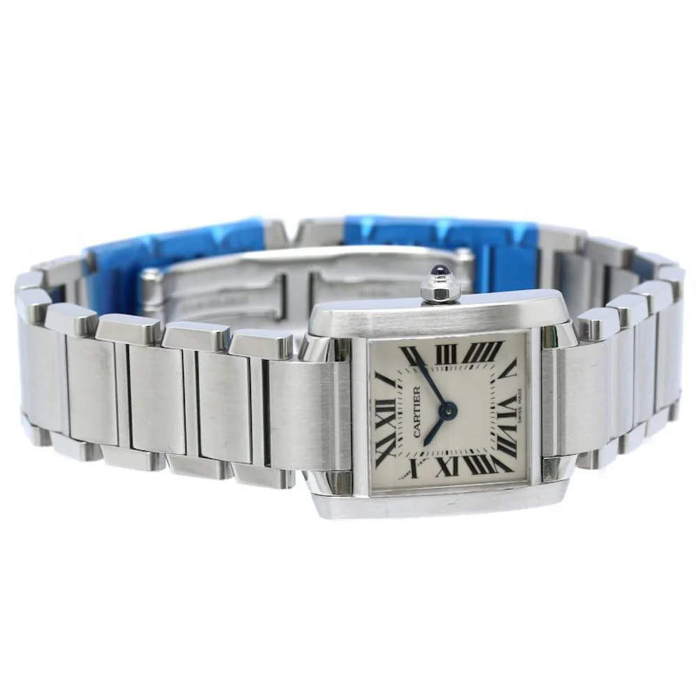 CARTIER Tank Française SM W51008Q3 Wo SS 40511 - Image 2
