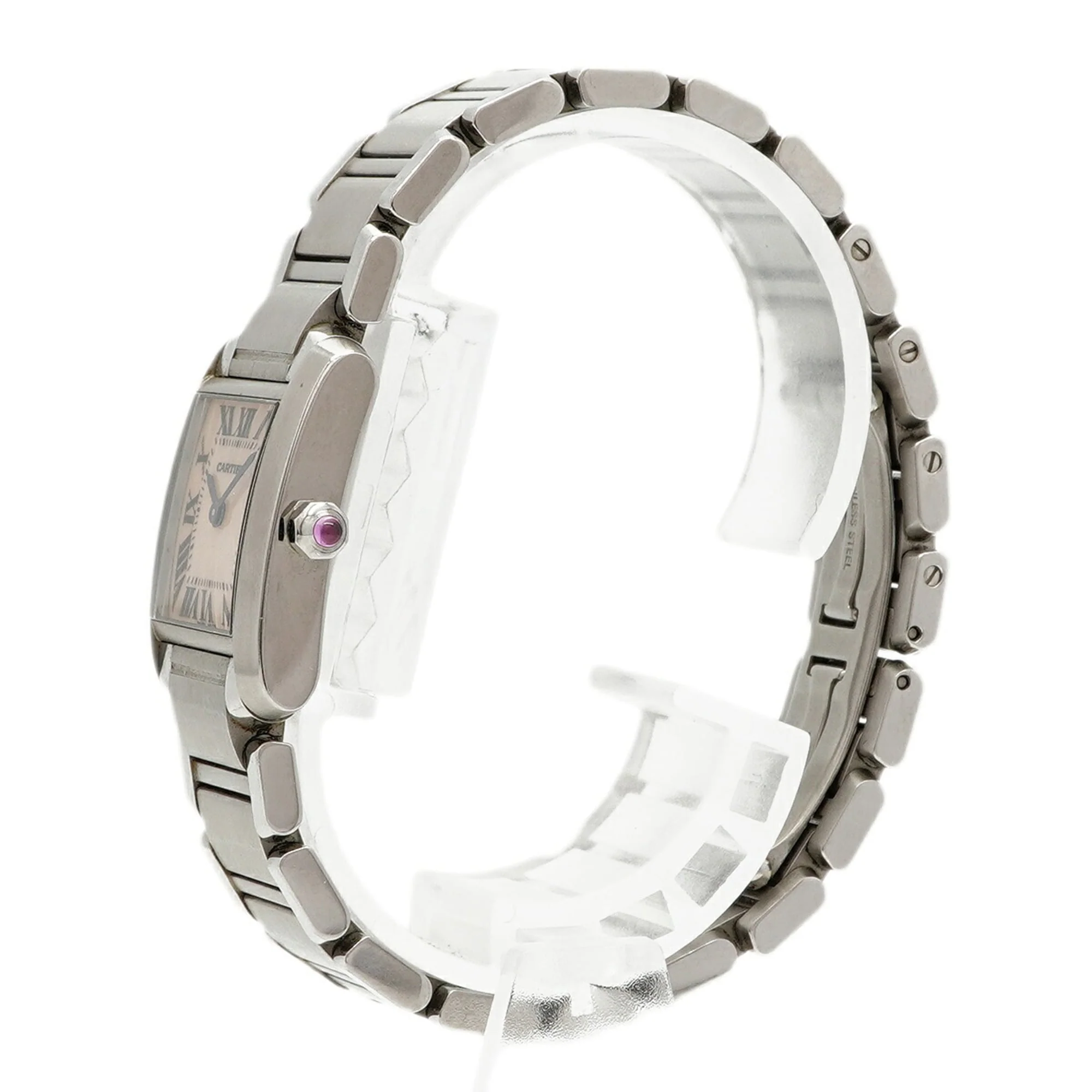 Cartier Tank Française SM W51028Q3 Pink Dial Wo - Image 2