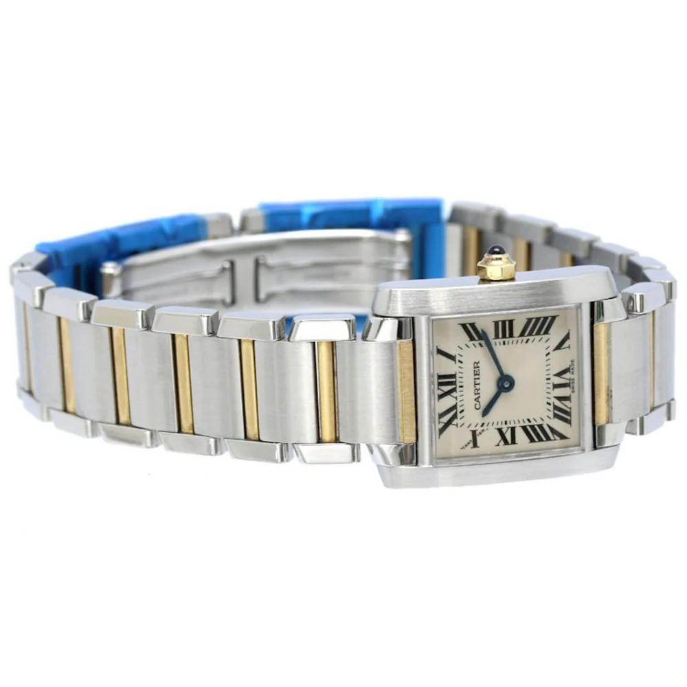 CARTIER Tank Française SM W51007Q4 Wo SSx18K Yellow Gold 40515 - Image 6