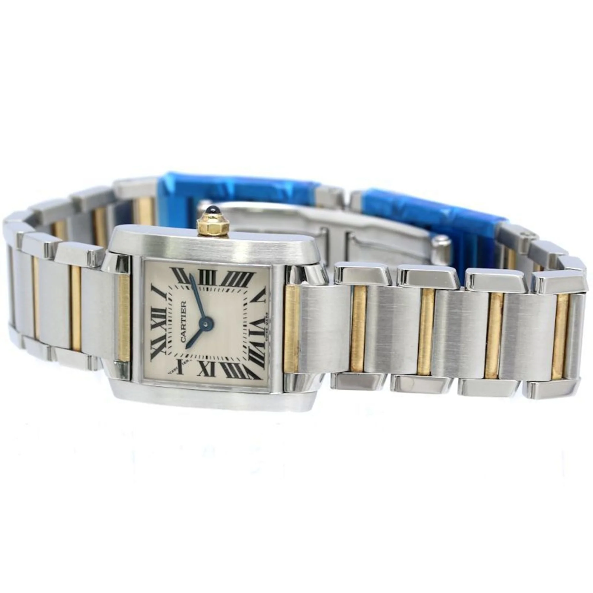 CARTIER Tank Française SM W51007Q4 Wo SSx18K Yellow Gold 40515 - Image 3