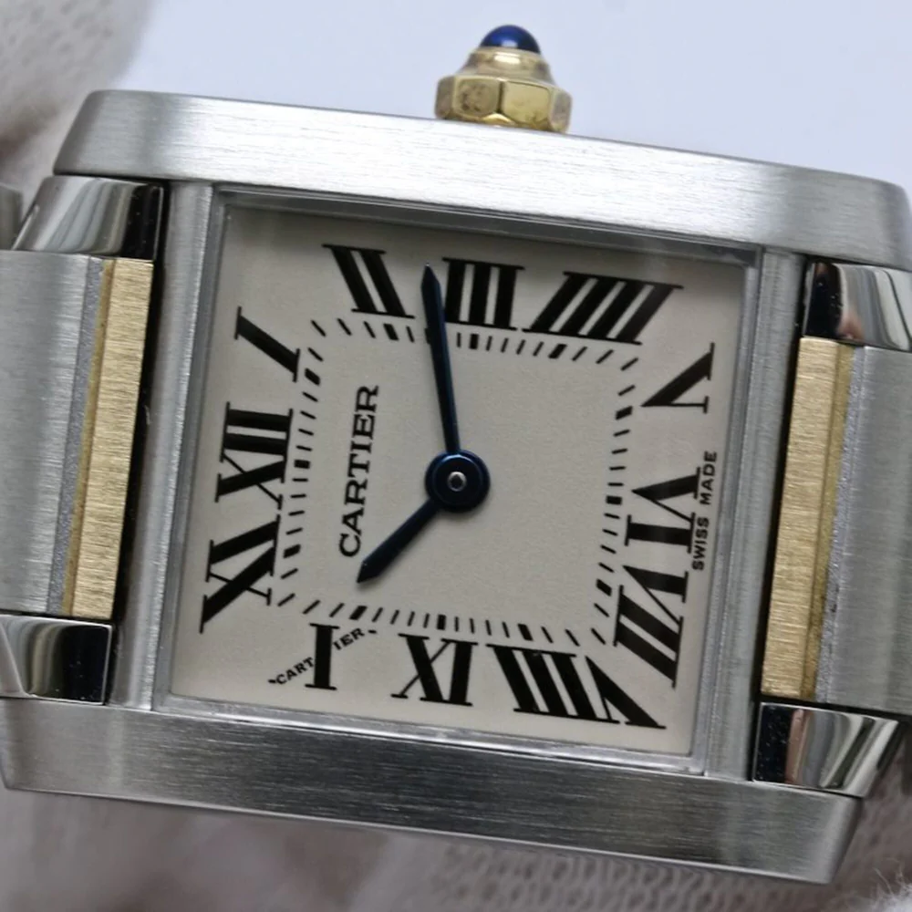 CARTIER Tank Française SM W51007Q4 Wo SSx18K Yellow Gold 40515 - Image 2