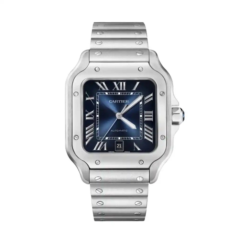 Cartier Santos Automatic Blue 39.8 x 47.5mm