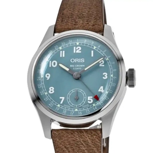 Oris Big Crown Handaufzug Blau 38mm 01 473 7786 4065-07 5 19 22FC